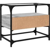 TV ormarić sa staklenom površinom boja hrasta 60x35x51 cm drvo | shoptok.hr