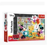 Trefl puzzle Mickey and Minnie, 30 kom, rođendanska torta