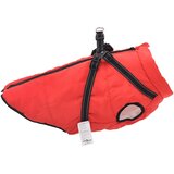 Vodootporni reflektirajući kaput s pojasom za pse crveni L68 | shoptok.hr