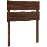  Uzglavlje s prirodnim rubom ROSTOCK Tamno smeđa 80 cm | shoptok.hr