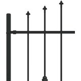  Ograda sa šiljcima Asten Crna 200 x 150 cm | Eponuda.com