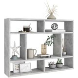  Polica siva boja betona 75 x 16 x 55 cm od iverice | shoptok.hr