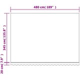  Zamjenska tkanina za tendu crveno-bijela prugasta 5 x 3,5 m | Eponuda.com