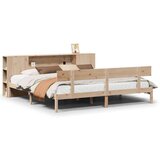 vidaXL Krevet s regalom za knjige bez madraca 180x200 cm od borovine | shoptok.hr