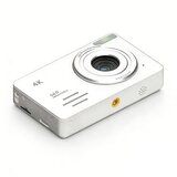 INF 4K 64MP Digitalni Fotoaparat z 18x Zoomom - Potovalna Kamera za Selfije White, (5000235274) | Shoptok.si