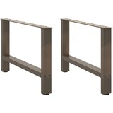  Noge za klub stolić prirodni čelik 2 kom 70 x (42-43) cm čelik - Prirodna 70 x (42-43) cm 2 1 | shoptok.hr