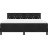  LED Box Spring Krevet s madracem Crna 180 x 200 cm Baršun | shoptok.hr