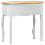  Konzolni stol Bijelo 73 x 35 x 73 cm Čvrsto borovo drvo - Bijelo | shoptok.hr