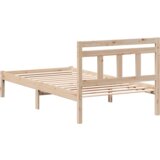  Krevetna konstrukcija Smeđa 160 cm x 200 cm Masivna borovina | shoptok.hr