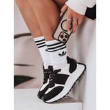 DStreet Sneakersy damskie na płaskiej podeszwie NEWSTREET czarne | shoptok.hr