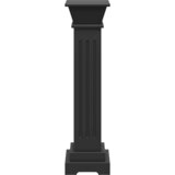  Klasični četvrtasti stalak za biljke crni 17 x 17 x 66 cm MDF | Eponuda.com