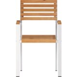  Složive Vrtne Stolice 6 kom 54.5x56x89 cm Čvrsta tikovina | shoptok.hr