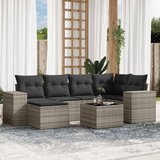 7-dijelni set vrtnih sofa svjetlosivi od poliratana | shoptok.hr