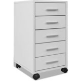 Furnova Pisarniški predalnik s 5 predali bel, (21953842) | Shoptok.si