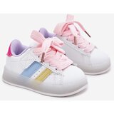 Boto Sports Shoes Kids Sneakers With Light Up Sole White-Pink Arielle | Shoptok.si