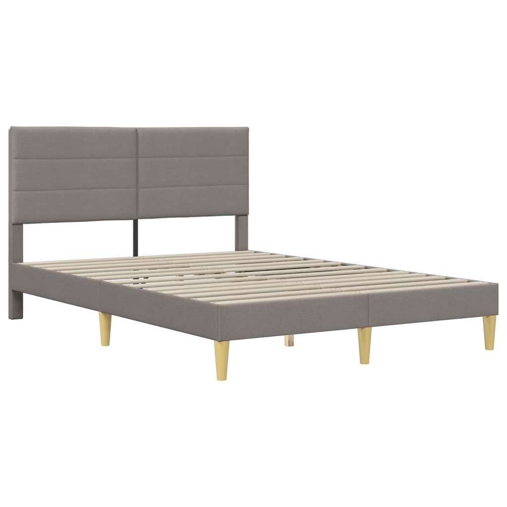  Okvir za krevet Sivo-smeđa 120 x 190 cm Poliester - Sivo-smeđa 120 x 190 cm | shoptok.hr