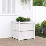  Vrtna sadilica bijela 70 x 70 x 70 cm od masivne borovine | Eponuda.com