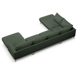Micadoni Zelena kotna sedežna garnitura (v obliki črke "U") Naomi – | Shoptok.si