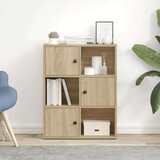vidaXL Knjižna omara sonoma hrast 60x24x76,5 cm inženirski les | Shoptok.si