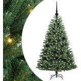 vidaXL Umetno Zložljivo Božično Drevo Zelena 120 cm PVC in kovina | Shoptok.si