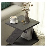 Hanah home pomoćni stočić albeni black wooden | ePonuda.com