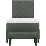 Krevet s opruga kutije Tamno siva 90 x 190 cm tkanina | shoptok.hr