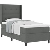 vidaXL Box Spring postelja z vzmetnico temno siva 80x200 cm tkanina | Shoptok.si