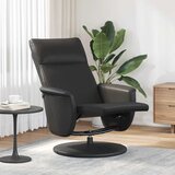  Naslonjač od umjetne kože s osloncem za noge crni | shoptok.hr