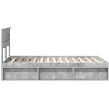  Krevetna konstrukcija Beton 120 x 200 cm Čvrsto borovo drvo | Eponuda.ba