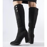 Gemre Black boots adorned with Lightning rhinestones | shoptok.hr