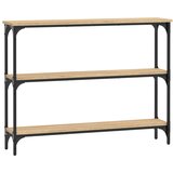 Maison Chic konzolna miza - miza ob steni sonoma hrast 100x22,5x75 cm inženirski les, (21786197) Cene