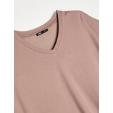 Sinsay Majica s V izrezom i dodatkom viskoze | shoptok.hr