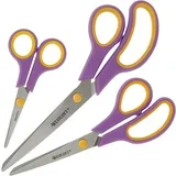 Škarje westcott set easy grip 13cm, 20,1cm, 24,7cm vijola 1/3 n-90029 00 WESTCOTT