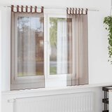 vidaXL Voile zavese z rod žepi 2 kosa rjava cene