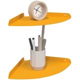  Lebdeća polica s policom s pohranom 2 pcs Žuta 24 x 24 x 2 cm | shoptok.hr