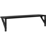 Police na zidu s policom 2 pcs Crni hrast 60 x 15 x 15,5 cm | shoptok.hr