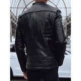 DStreet Kurtka męska skórzana czarna | Shoptok.si
