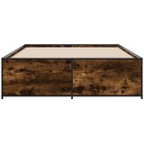 Okvir za krevet boja hrasta 120x190cm konstruirano drvo i metal | shoptok.hr
