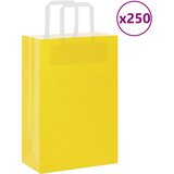  Papirnate vrećice 250 kom s ručkama žute 21x11x31 cm | shoptok.hr