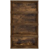  Stalak za CD-ove 4 kom. Dimljeni hrast 40 x 17 x 17 cm | shoptok.hr