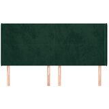  Uzglavlje s ušima tamnozeleno 163x16x118/128 cm baršunasto | Eponuda.ba