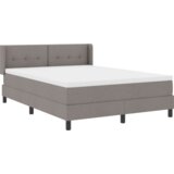 Box Postelja boxspring z vzmetnico z vzmetnico Taupe 140 x 190 cm, (5000128363) | Shoptok.si