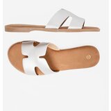 Shelvt Silver women's flip-flops with cutouts | ePonuda.com