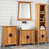  The Living Store Kopalniška garnitura 4-delna trdna borovina - Komplet Kopalniškega Pohištva, (21442926) Cene