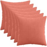  Presvlaka za jastuk 6 pcs HEERLEN Crvena narančasta 35 x 35 cm Slike