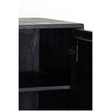 Light & Living Črna nizka komoda iz masivnega manga 150x80 cm Abage – | Shoptok.si