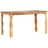  Blagovaonski stol od masivnog obnovljenog drva 140 x 70 x 76 cm | shoptok.hr