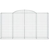  Obokane gabion košare 3 kosi 300x50x160/180 cm pocinkano železo | Shoptok.si