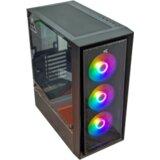  KUĆIŠTE GNC EZ COOL GAMING HC-625B BEZ NAPAJANJA, Tempered Glass, 3×120 RGB ventilator | Eponuda.ba