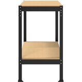  Radna klupa Crna 115 x 55 x 91 cm Projektirano drvo i metal | shoptok.hr